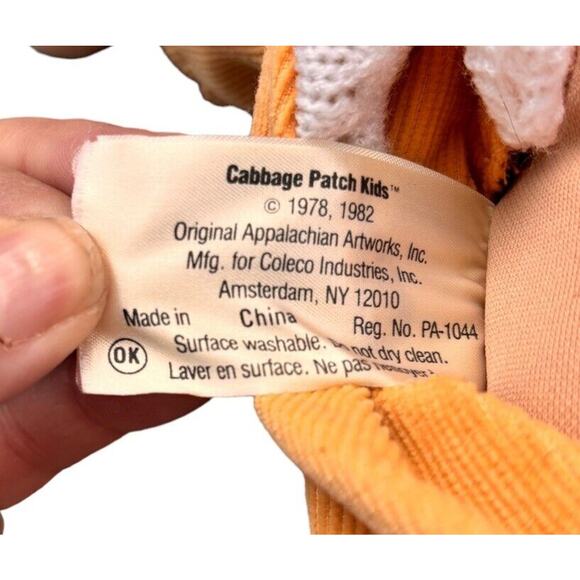 Cabbage Patch Kids Doll 1978 1982 Blonde Hair Green Eyes Dimples Pacifier #3 - Picture 8 of 12